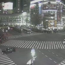 渋谷スクランブル交差点のライブ映像
