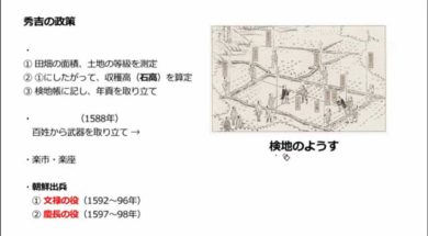 【中学校歴史コース　09-3】豊臣秀吉