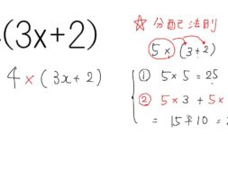 【中1数学　05-6】文字式と分配法則