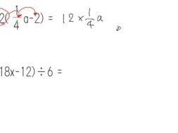 【中1数学　05-7】文字式と分配法則 問題