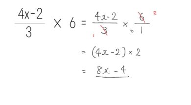 【中1数学　05-8】文字の入った分数×整数