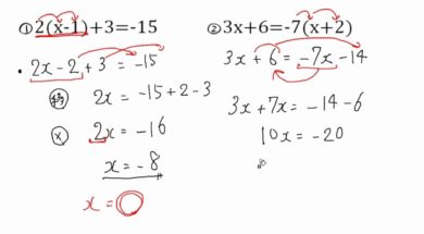 【中1数学　06-7】かっこの入った方程式