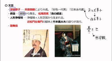 【中学校歴史コース　11-3】元禄文化①文芸
