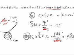 【中1数学　13-4】円錐の表面積