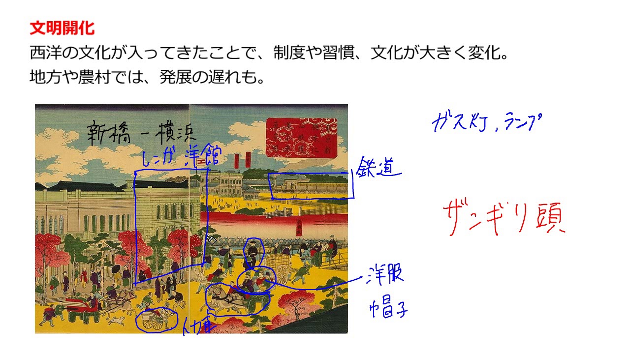 【中学校歴史コース 15-4】文明開化 - Cmovie - 教育に特化した無料動画サイト- シームービー・オンライン学習サイト