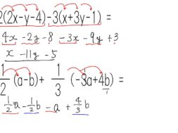 【中2数学　01-5】分配法則を使った文字式の展開