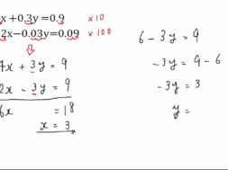【中2数学　02-8】小数の連立方程式