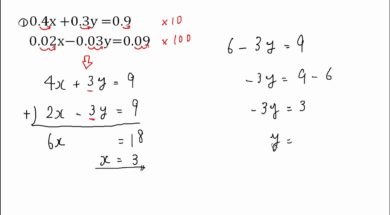 【中2数学　02-8】小数の連立方程式