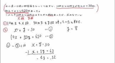 【中2数学　03-2】連立方程式の文章題（個数と代金）