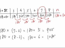 【中2数学　06-2】多角形の内角 問題