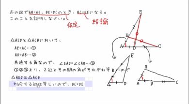 【中2数学　07-9】辺が等しいことの証明