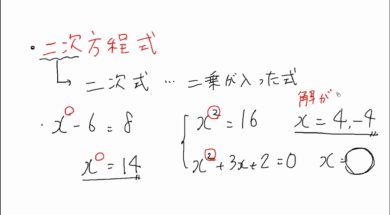 【中3数学　05-1】二次方程式ってなに？