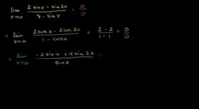 ロピタルの定理の例1