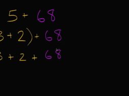 10 のまとまりを作ることで 5 + 68 のたし算をする方法