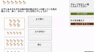物の数を比べる
