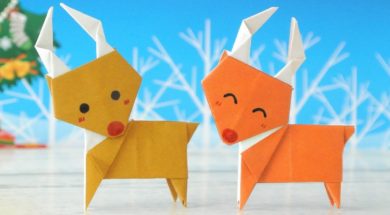 折り紙　トナカイの作り方