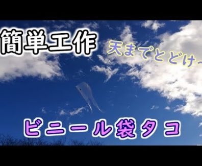【簡単工作】ビニール袋凧～お正月の定番遊び！