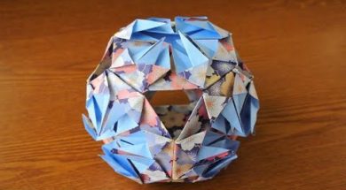 折り紙6枚で作る簡単「くす玉」
