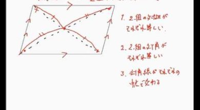 【中学２年　数学】平行四辺形の３つの性質