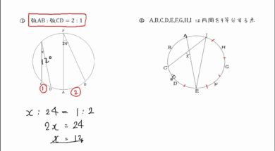 【中学３年　数学】円周角の定理 問題②