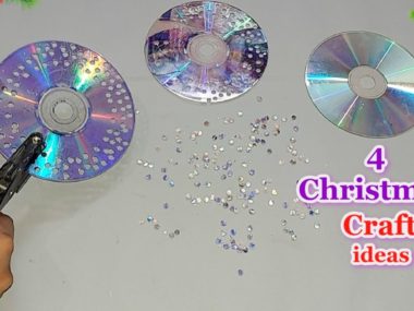 古い CD/DVD を使ったクリスマス デコレーションのアイデア