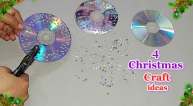 古い CD/DVD を使ったクリスマス デコレーションのアイデア